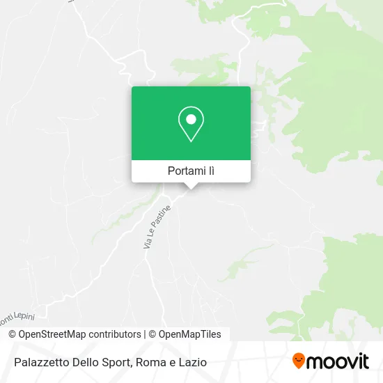 Mappa Palazzetto Dello Sport