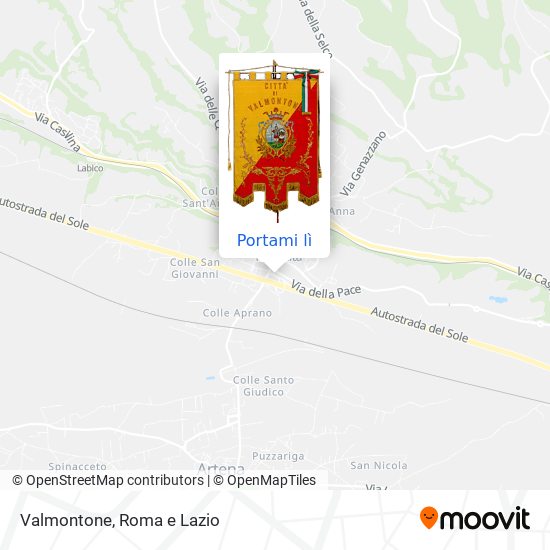 Mappa Valmontone