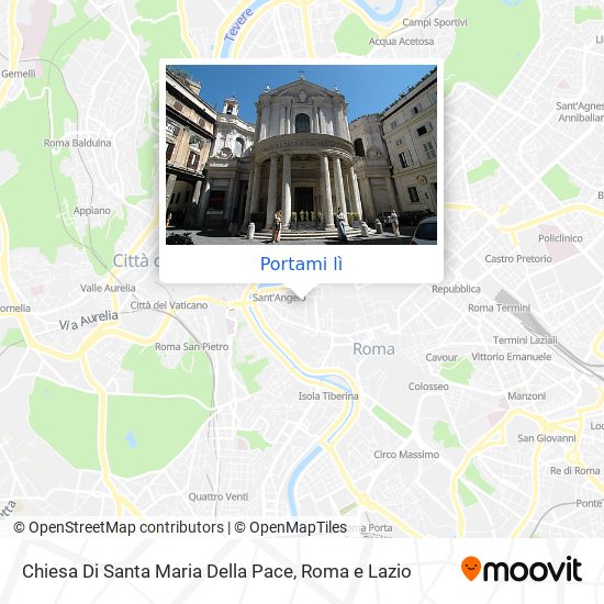 Mappa Chiesa Di Santa Maria Della Pace