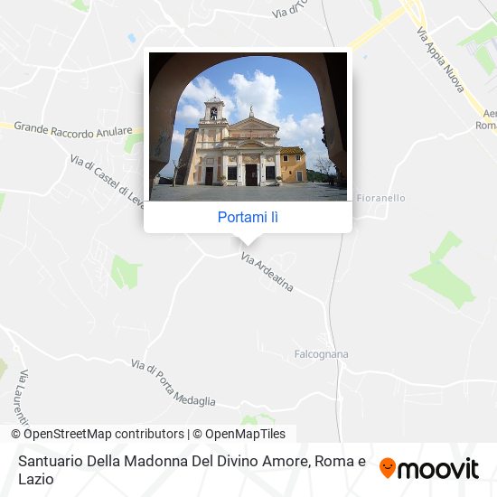 Mappa Santuario Della Madonna Del Divino Amore