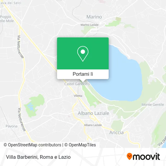 Mappa Villa Barberini