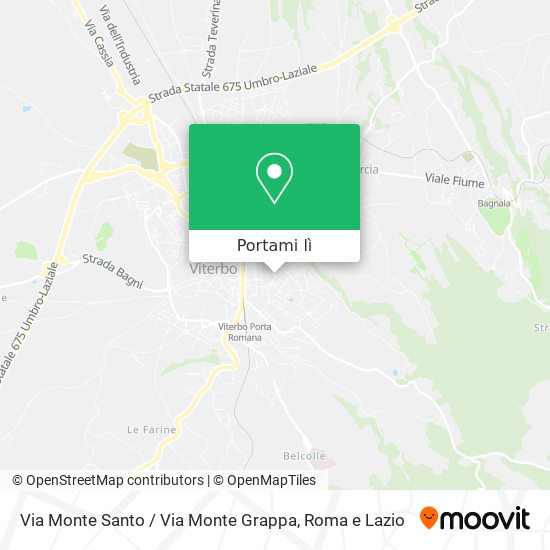 Mappa Via Monte Santo / Via Monte Grappa