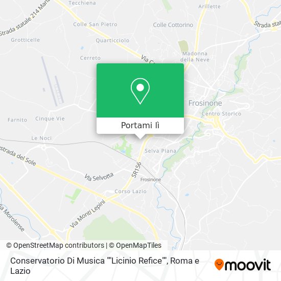 Mappa Conservatorio Di Musica ""Licinio Refice""