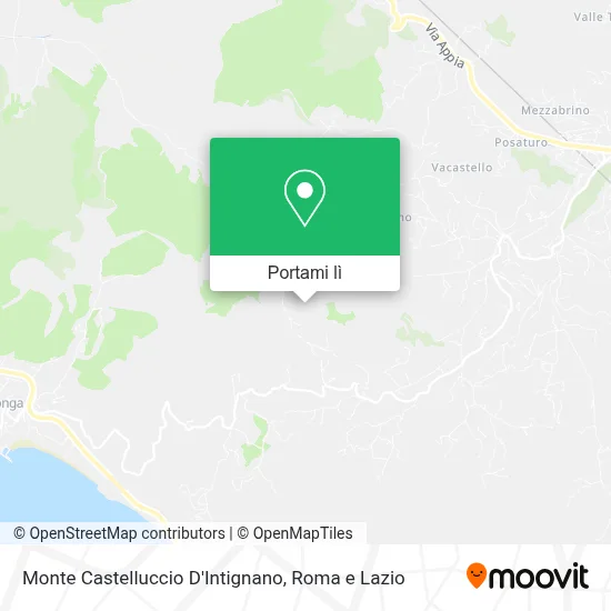 Mappa Monte Castelluccio D'Intignano