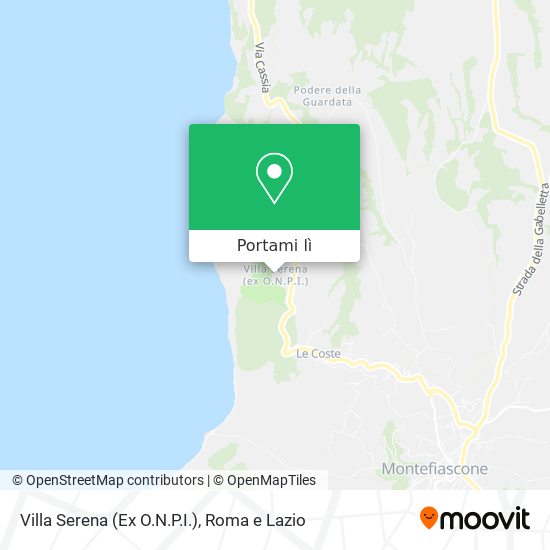 Mappa Villa Serena (Ex O.N.P.I.)