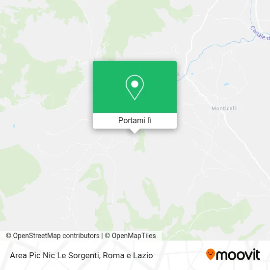 Mappa Area Pic Nic Le Sorgenti