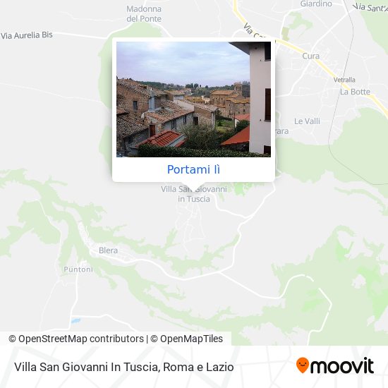 Mappa Villa San Giovanni In Tuscia