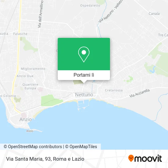 Mappa Via Santa Maria, 93