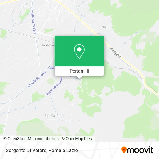 Mappa Sorgente Di Vetere
