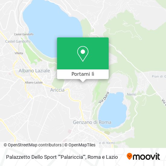 Mappa Palazzetto Dello Sport ""Palariccia""