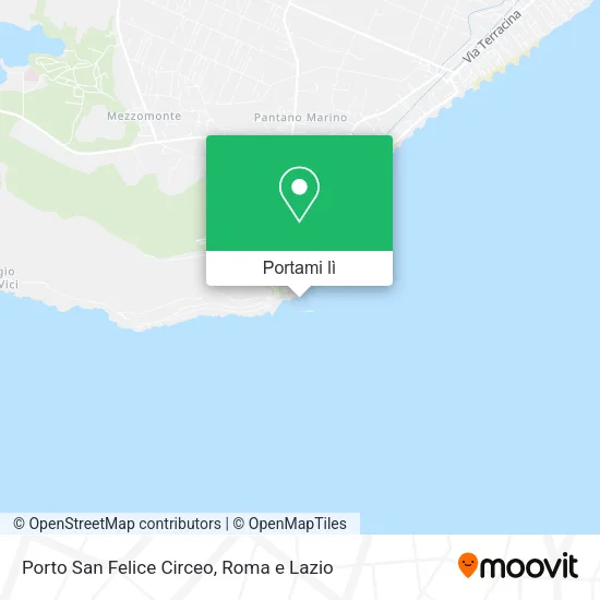 Mappa Porto San Felice Circeo