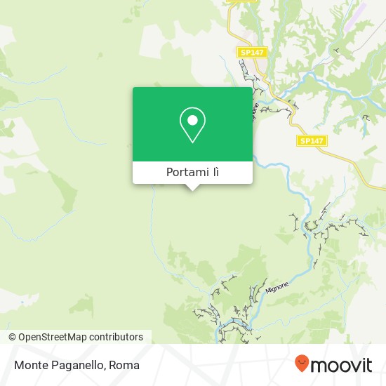 Mappa Monte Paganello