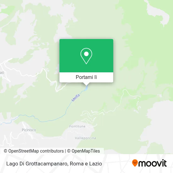 Mappa Lago Di Grottacampanaro
