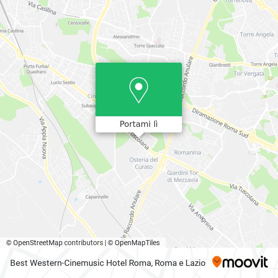 Mappa Best Western-Cinemusic Hotel Roma