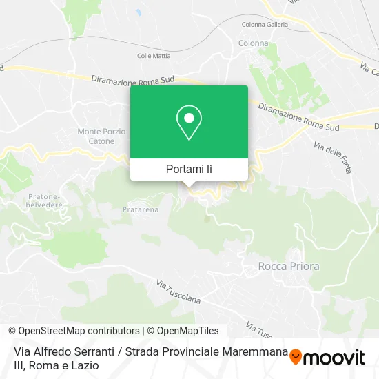 Mappa Via Alfredo Serranti / Strada Provinciale Maremmana III