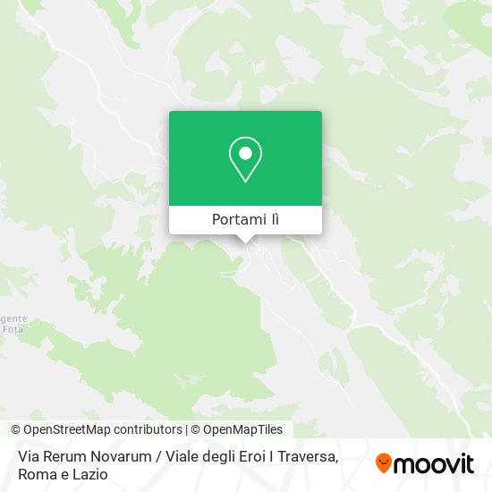 Mappa Via Rerum Novarum / Viale degli Eroi I Traversa