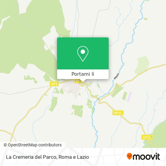 Mappa La Cremeria del Parco