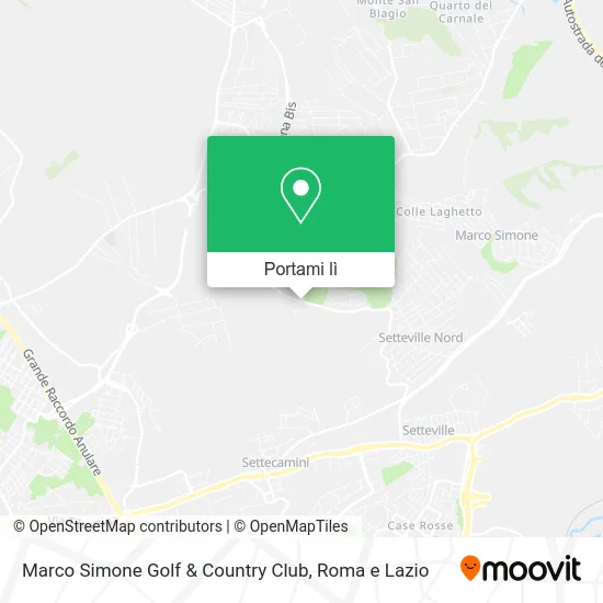 Mappa Marco Simone Golf & Country Club