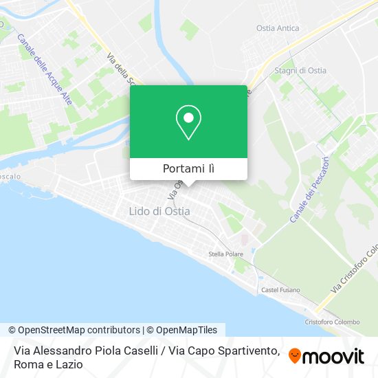 Mappa Via Alessandro Piola Caselli / Via Capo Spartivento