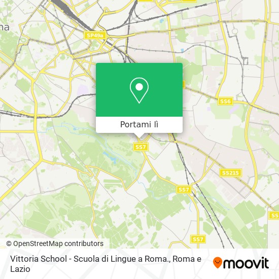 Mappa Vittoria School - Scuola di Lingue a Roma.