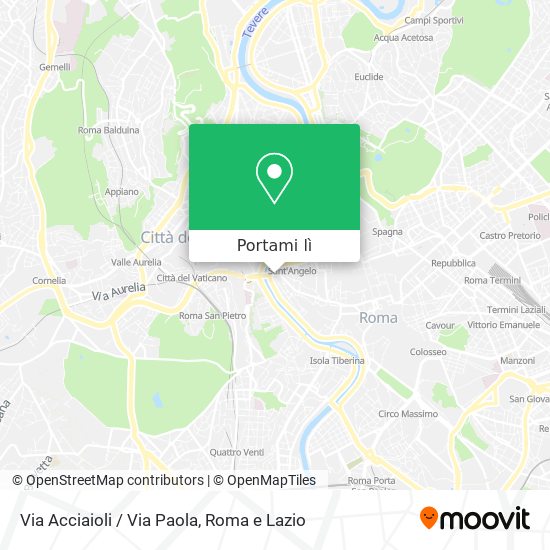 Mappa Via Acciaioli / Via Paola