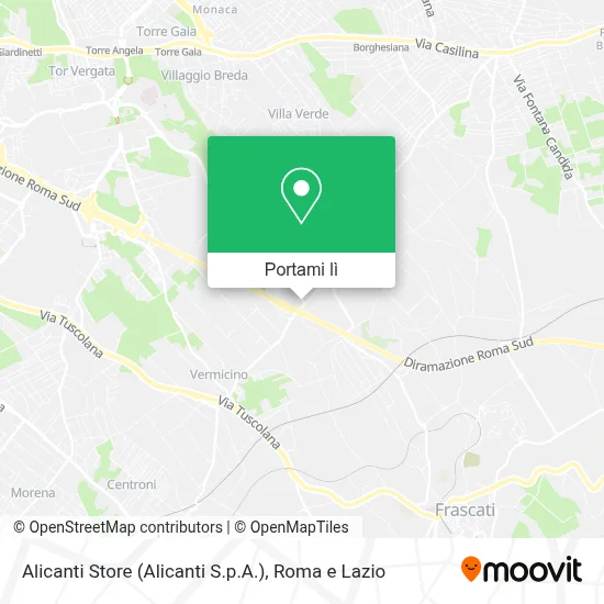 Mappa Alicanti Store (Alicanti S.p.A.)