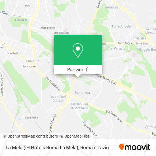 Mappa La Mela (iH Hotels Roma La Mela)