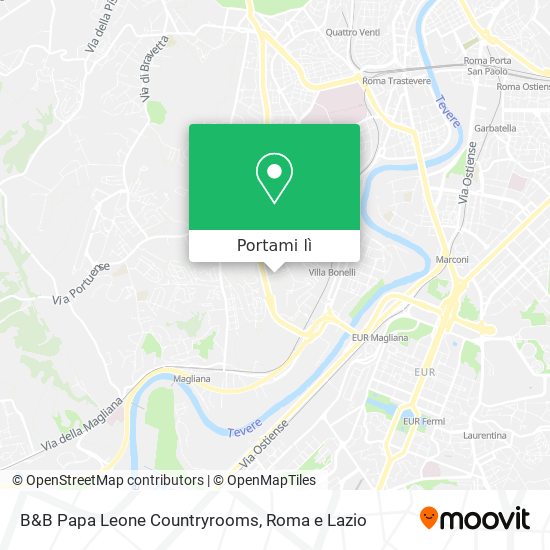 Mappa B&B Papa Leone Countryrooms