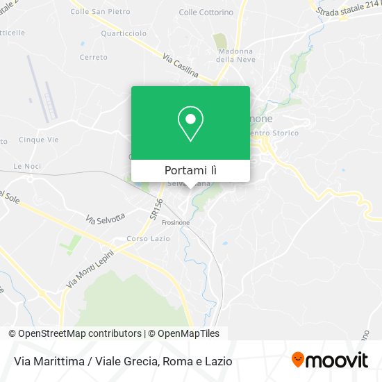 Mappa Via Marittima / Viale Grecia