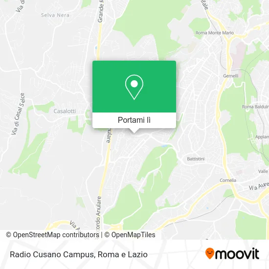 Mappa Radio Cusano Campus