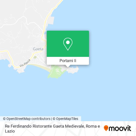 Mappa Re Ferdinando Ristorante Gaeta Medievale