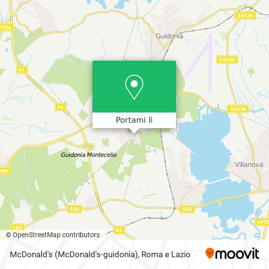 Mappa McDonald's (McDonald's-guidonia)