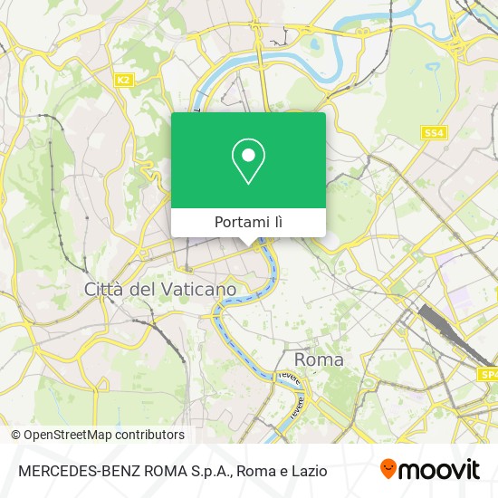 Mappa MERCEDES-BENZ ROMA S.p.A.