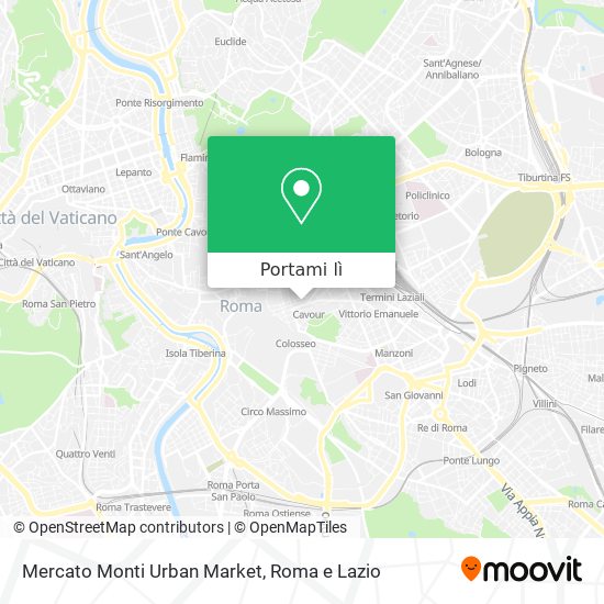 Mappa Mercato Monti Urban Market