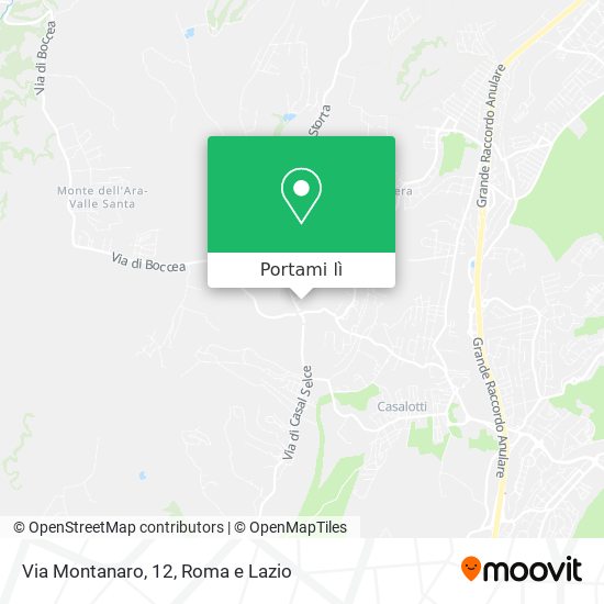 Mappa Via Montanaro, 12