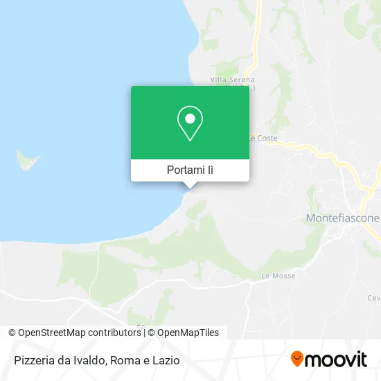 Mappa Pizzeria da Ivaldo