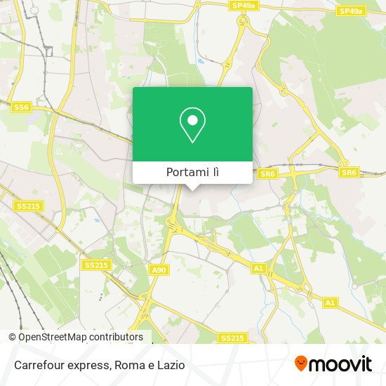 Mappa Carrefour express