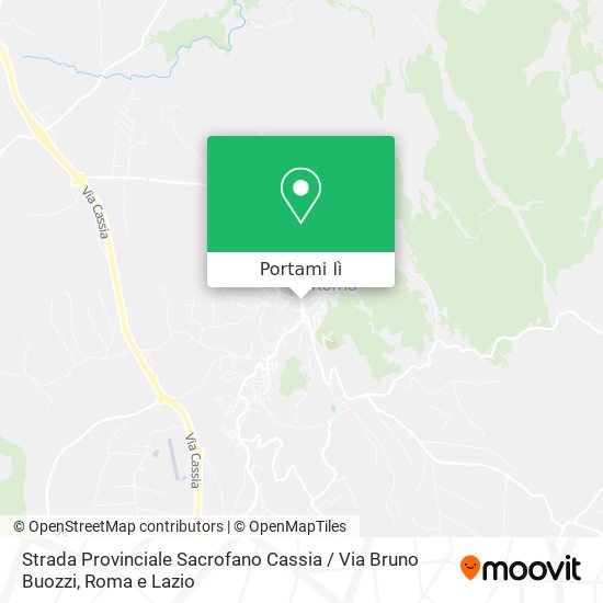 Mappa Strada Provinciale Sacrofano Cassia / Via Bruno Buozzi