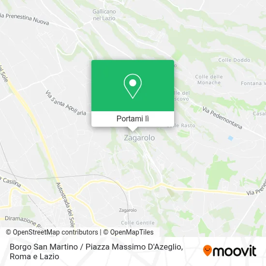 Mappa Borgo San Martino / Piazza Massimo D'Azeglio