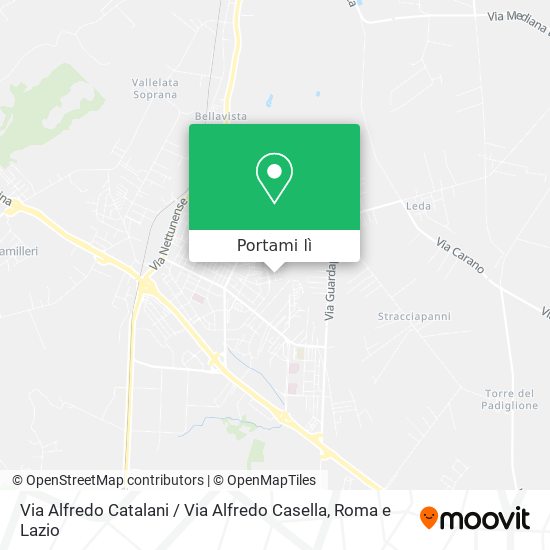 Mappa Via Alfredo Catalani / Via Alfredo Casella