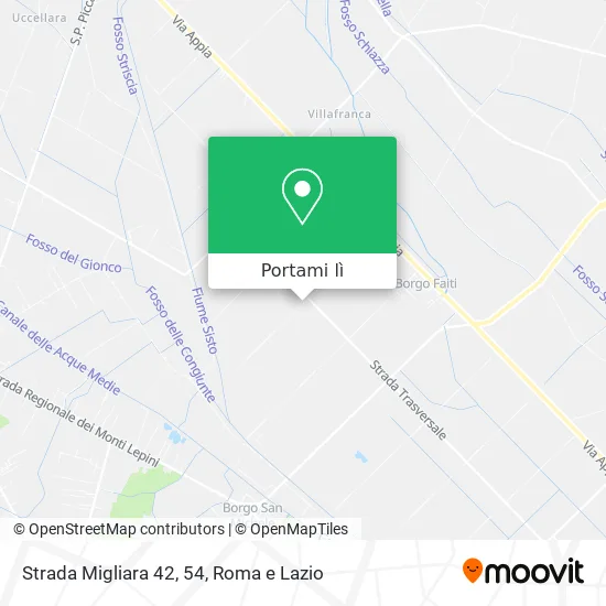 Mappa Strada Migliara 42, 54