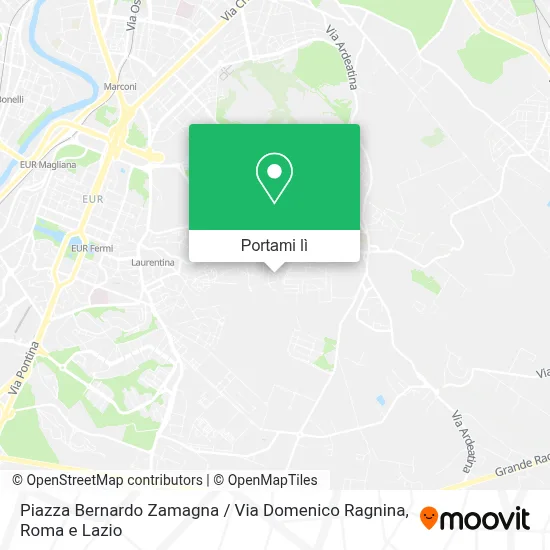 Mappa Piazza Bernardo Zamagna / Via Domenico Ragnina