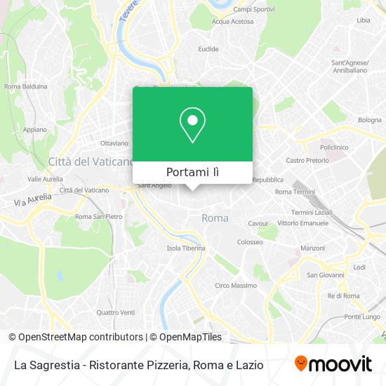 Mappa La Sagrestia - Ristorante Pizzeria