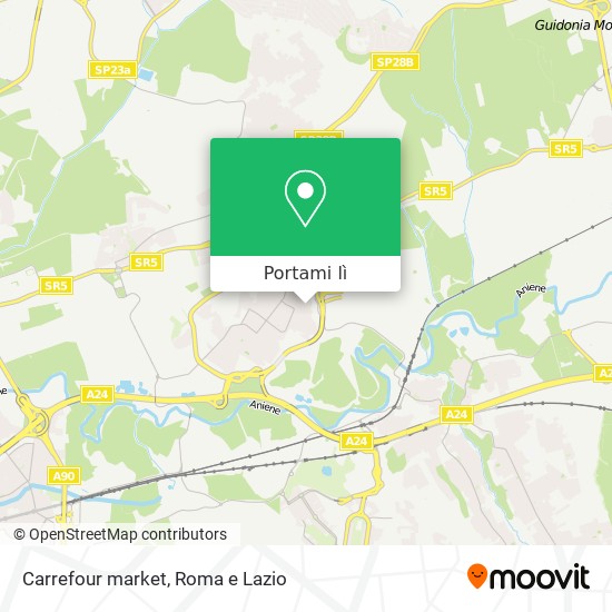 Mappa Carrefour market