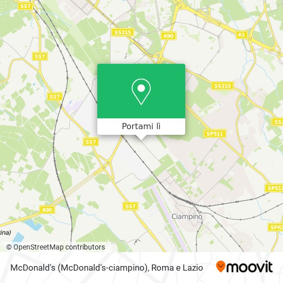 Mappa McDonald's (McDonald's-ciampino)