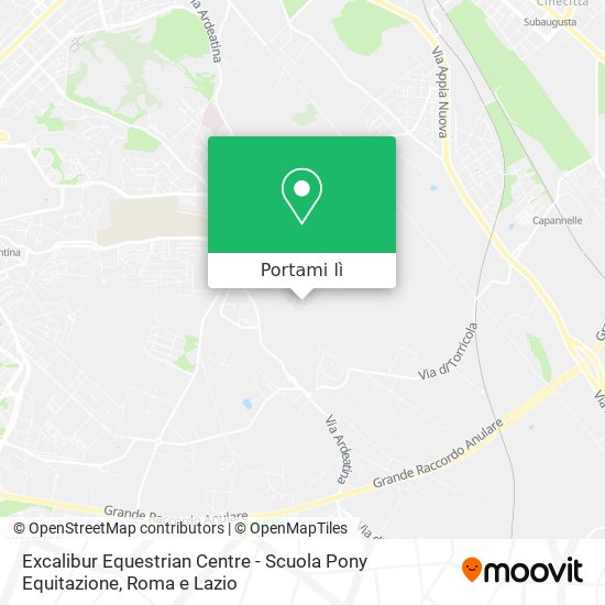 Mappa Excalibur Equestrian Centre - Scuola Pony Equitazione
