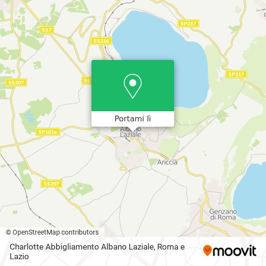 Mappa Charlotte Abbigliamento Albano Laziale