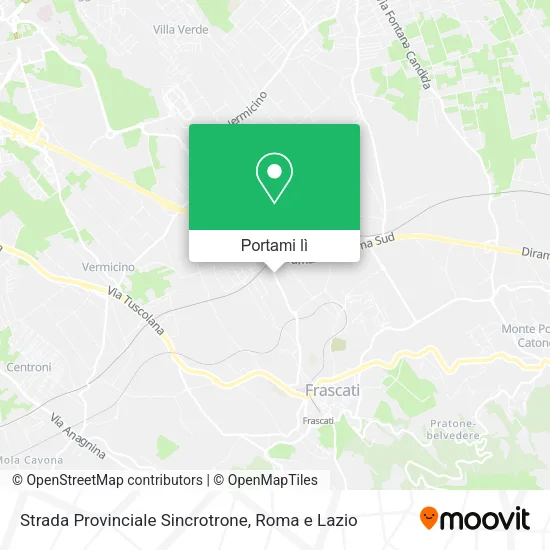 Mappa Strada Provinciale Sincrotrone