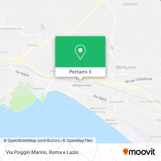 Mappa Via Poggio Marino