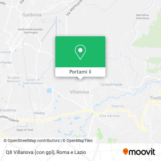 Mappa Q8 Villanova (con gpl)